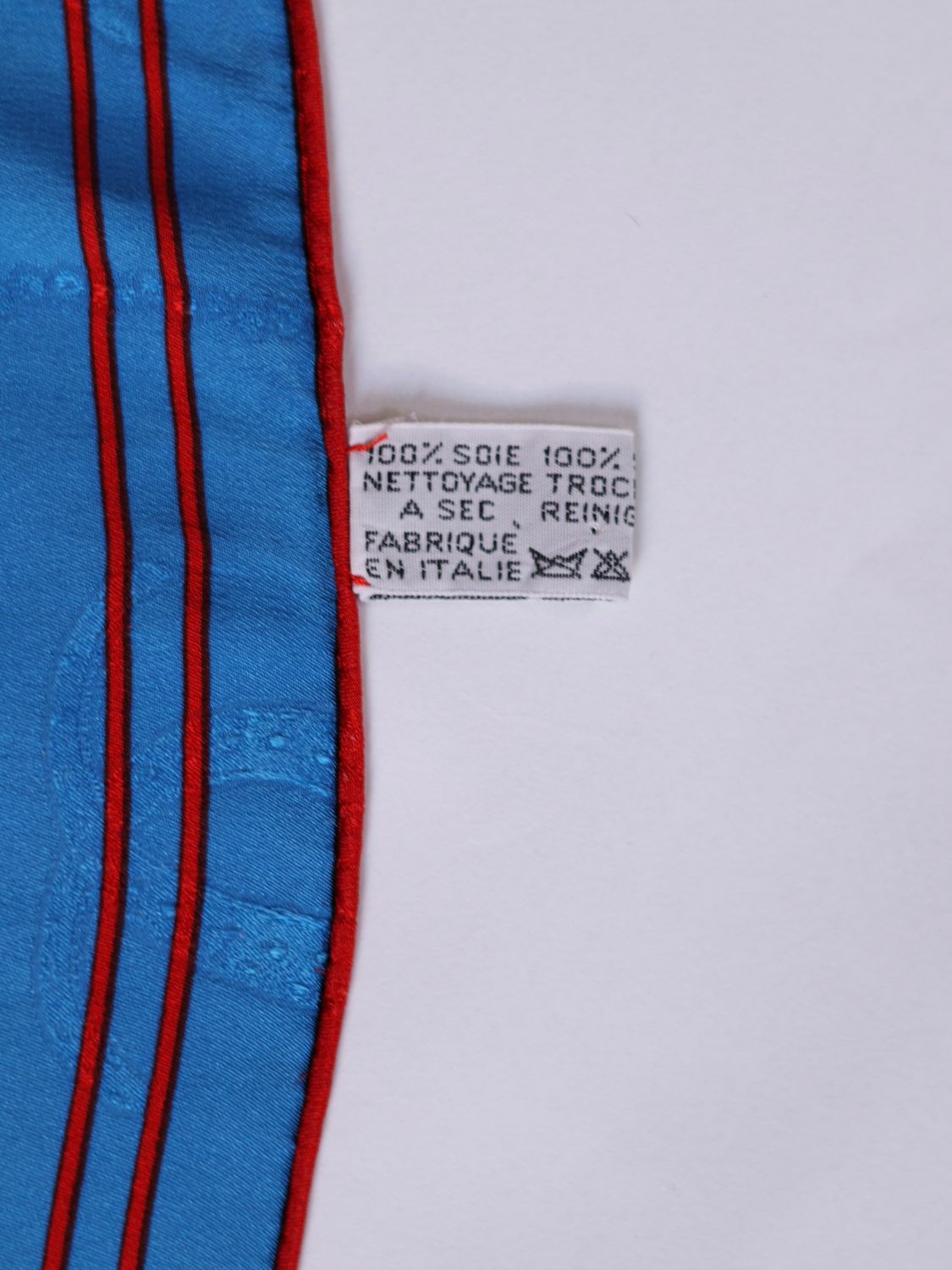 Cartier Blue Silk Scarf