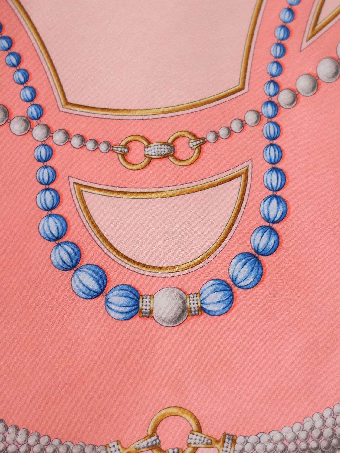 Cartier Pink Silk Scarf