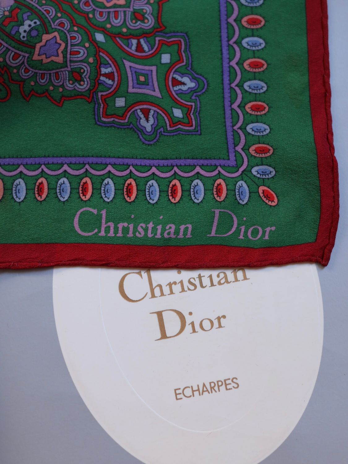 CHRISTIAN DIOR SILK SCARF