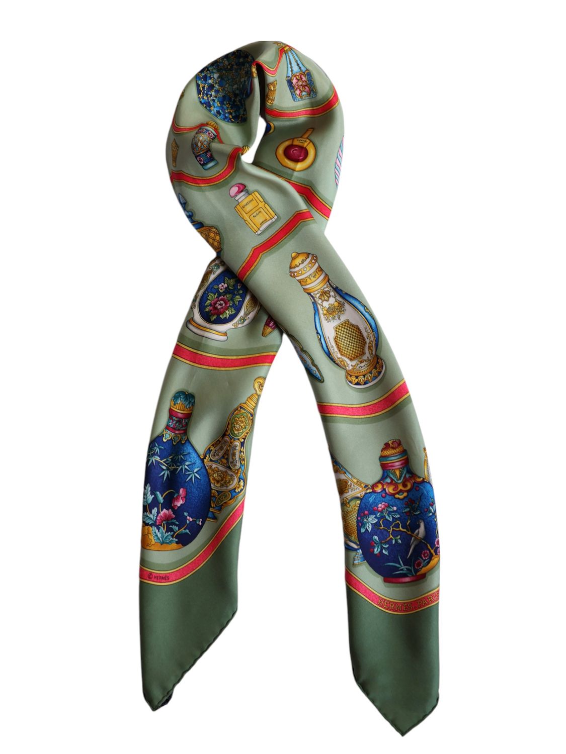 HERMÈS FLACONS SILK SCARF