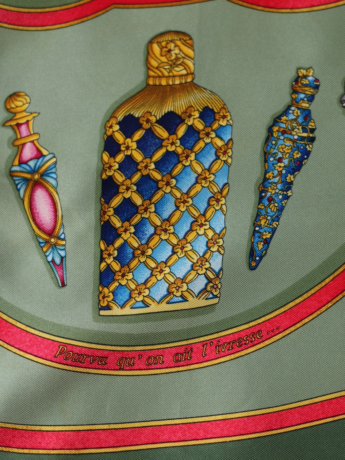 HERMÈS FLACONS SILK SCARF