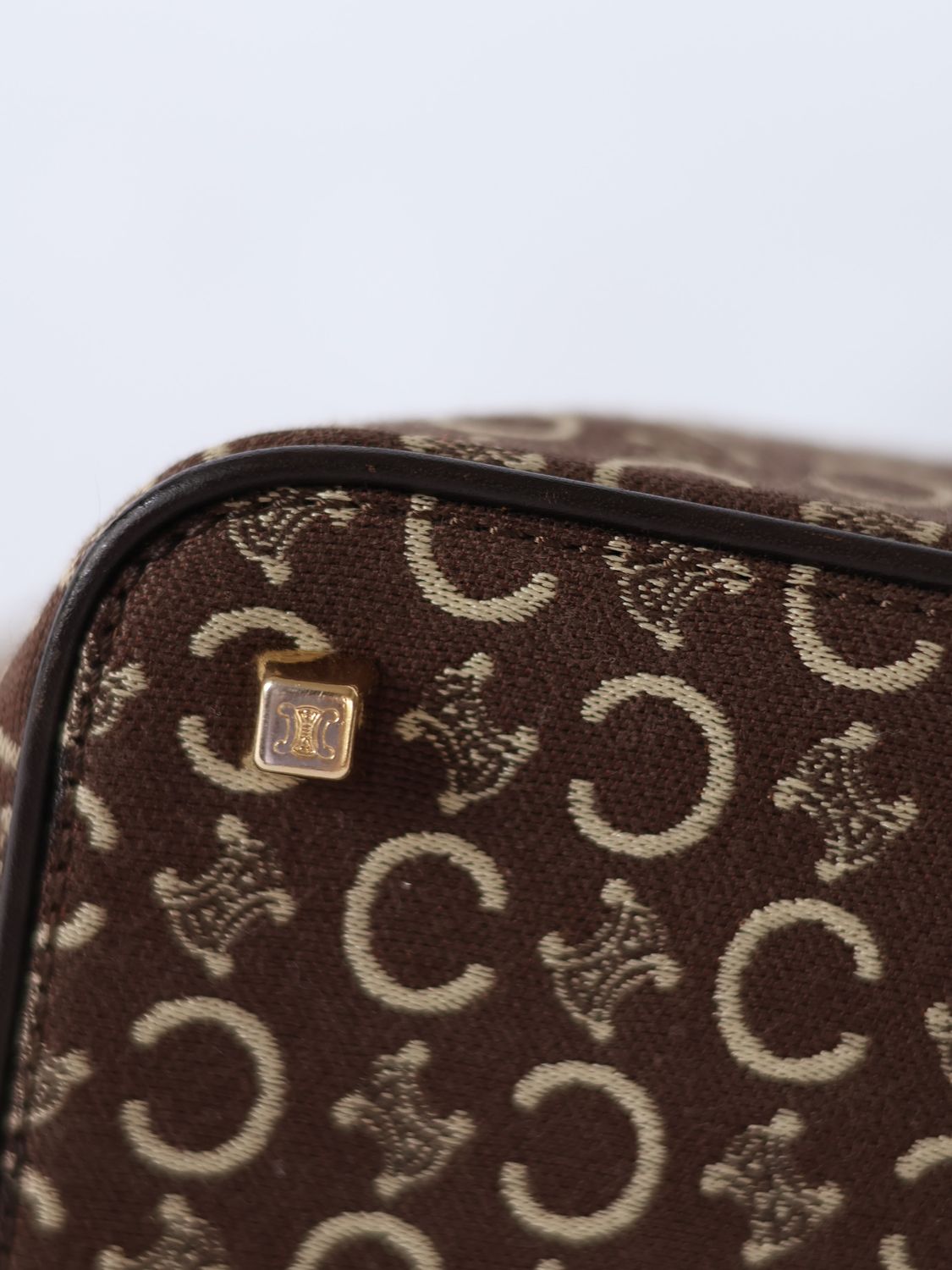 CELINE CANVAS SHOULDER BAG