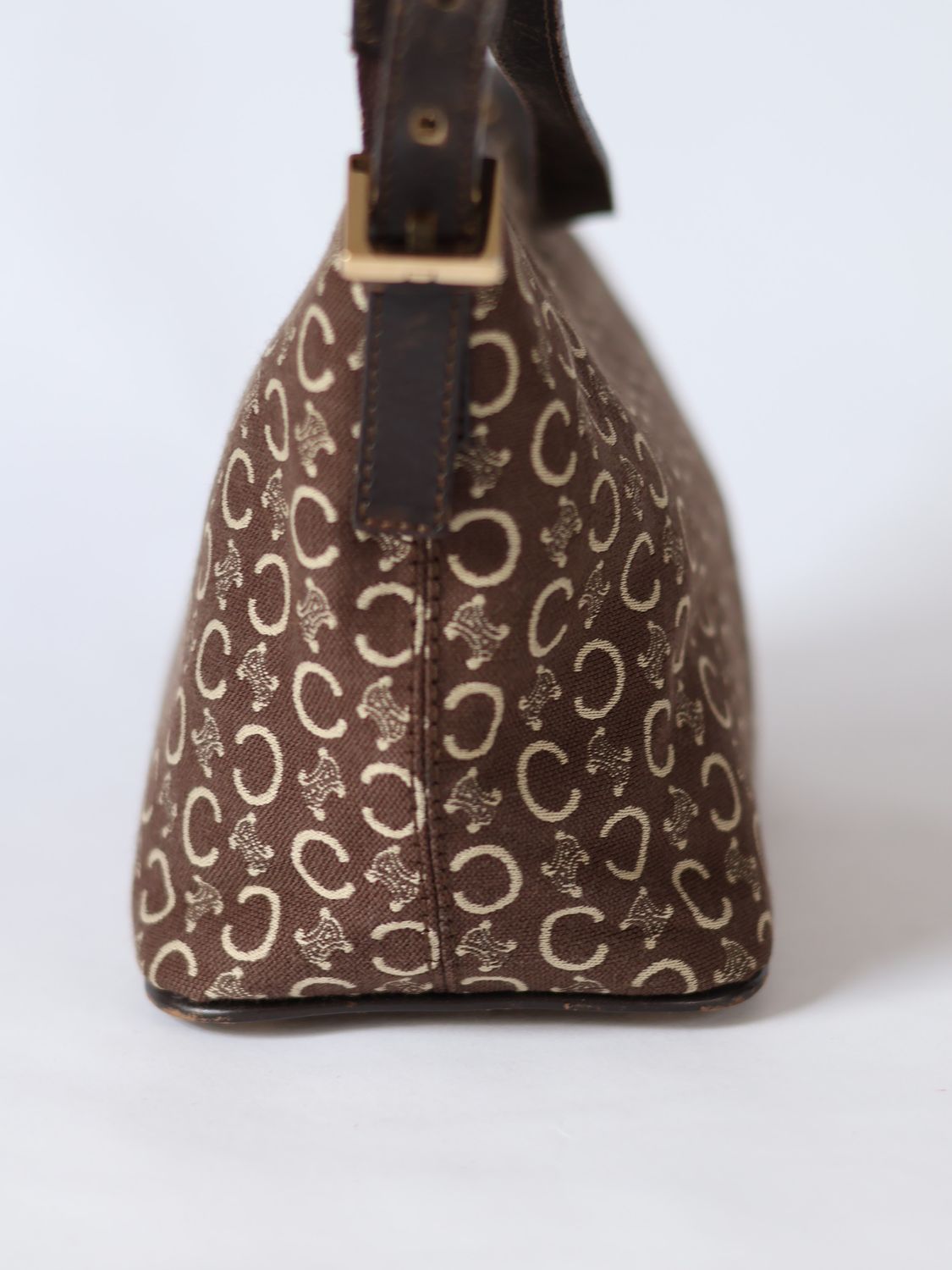 CELINE CANVAS SHOULDER BAG