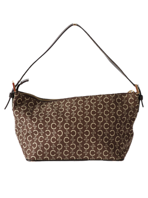 CELINE CANVAS SHOULDER BAG