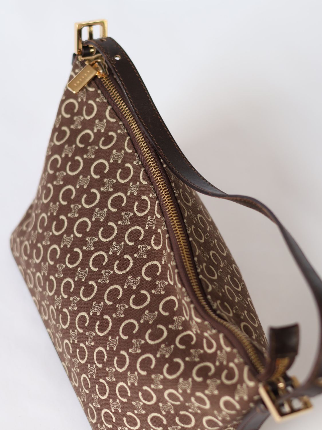 CELINE CANVAS SHOULDER BAG