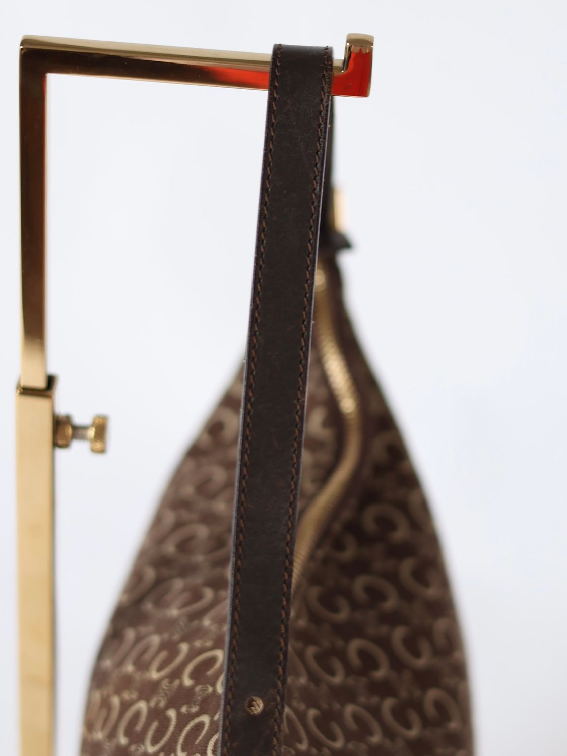 CELINE CANVAS SHOULDER BAG