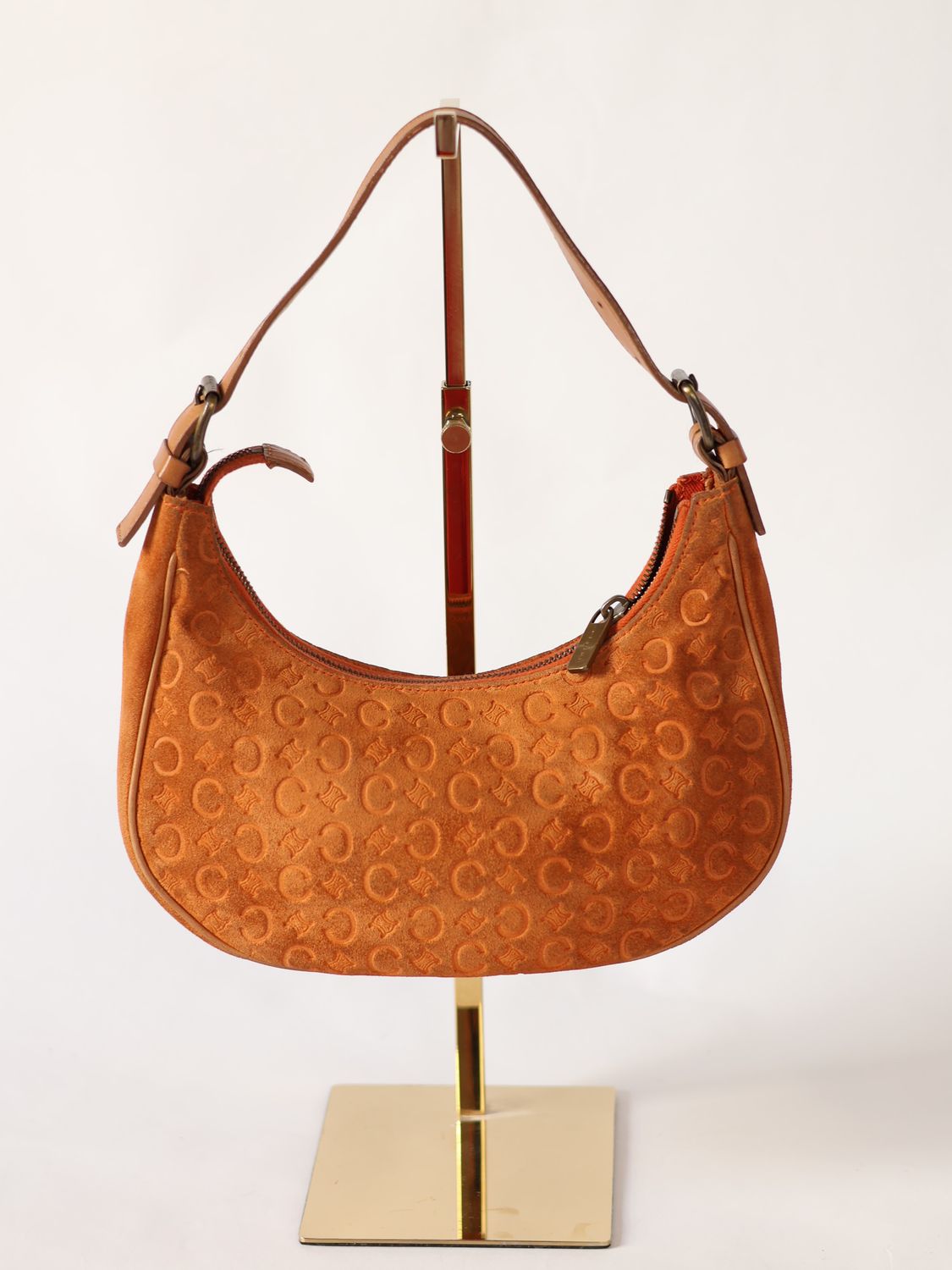 Celine Suede Shoulder Bag