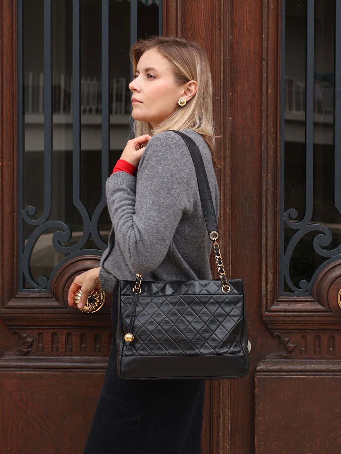 Chanel Quilted Tote Bag