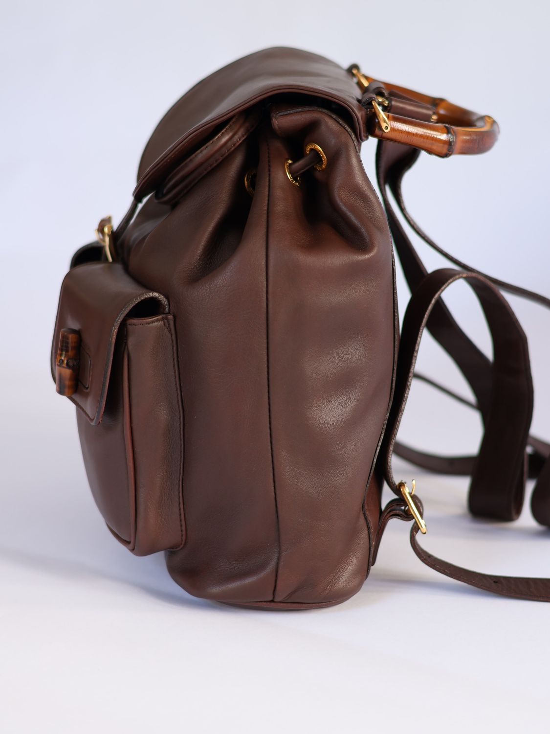 Gucci Bamboo Brown Backpack