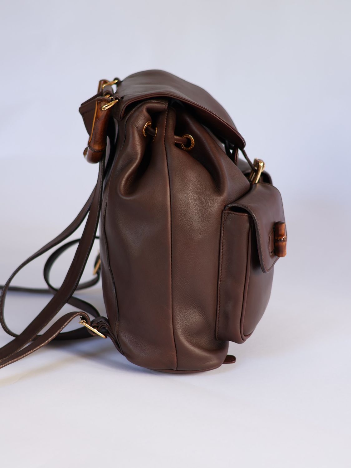 Gucci Bamboo Brown Backpack