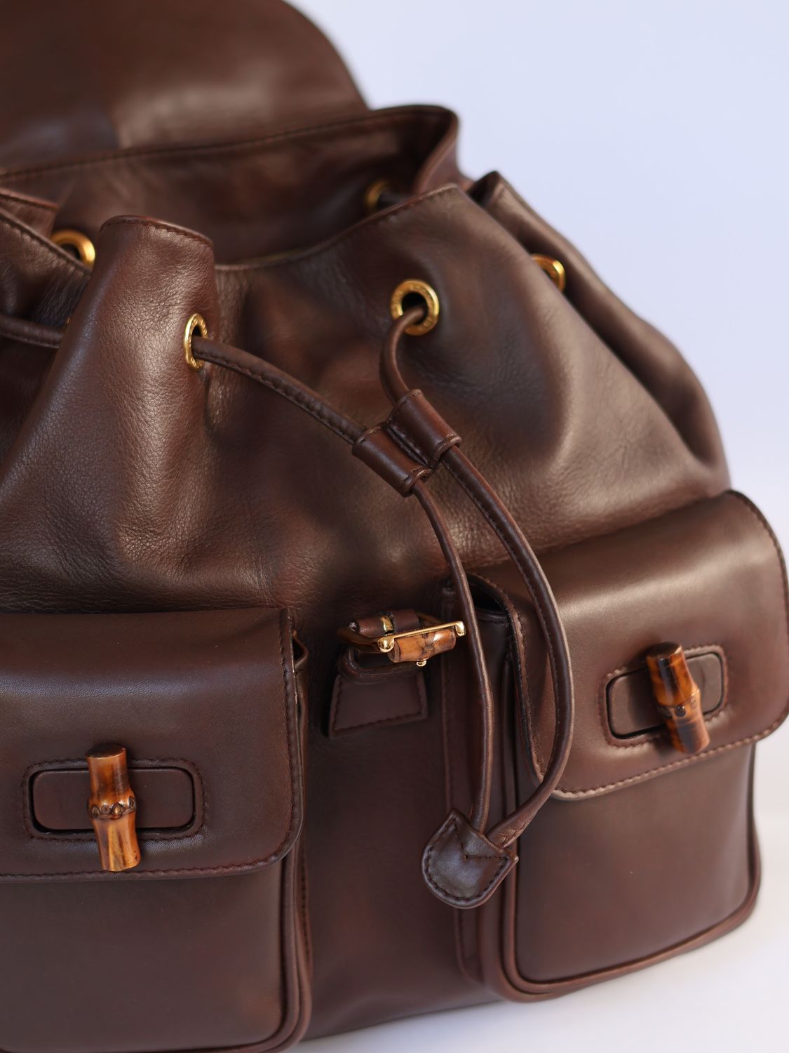 Gucci Bamboo Brown Backpack