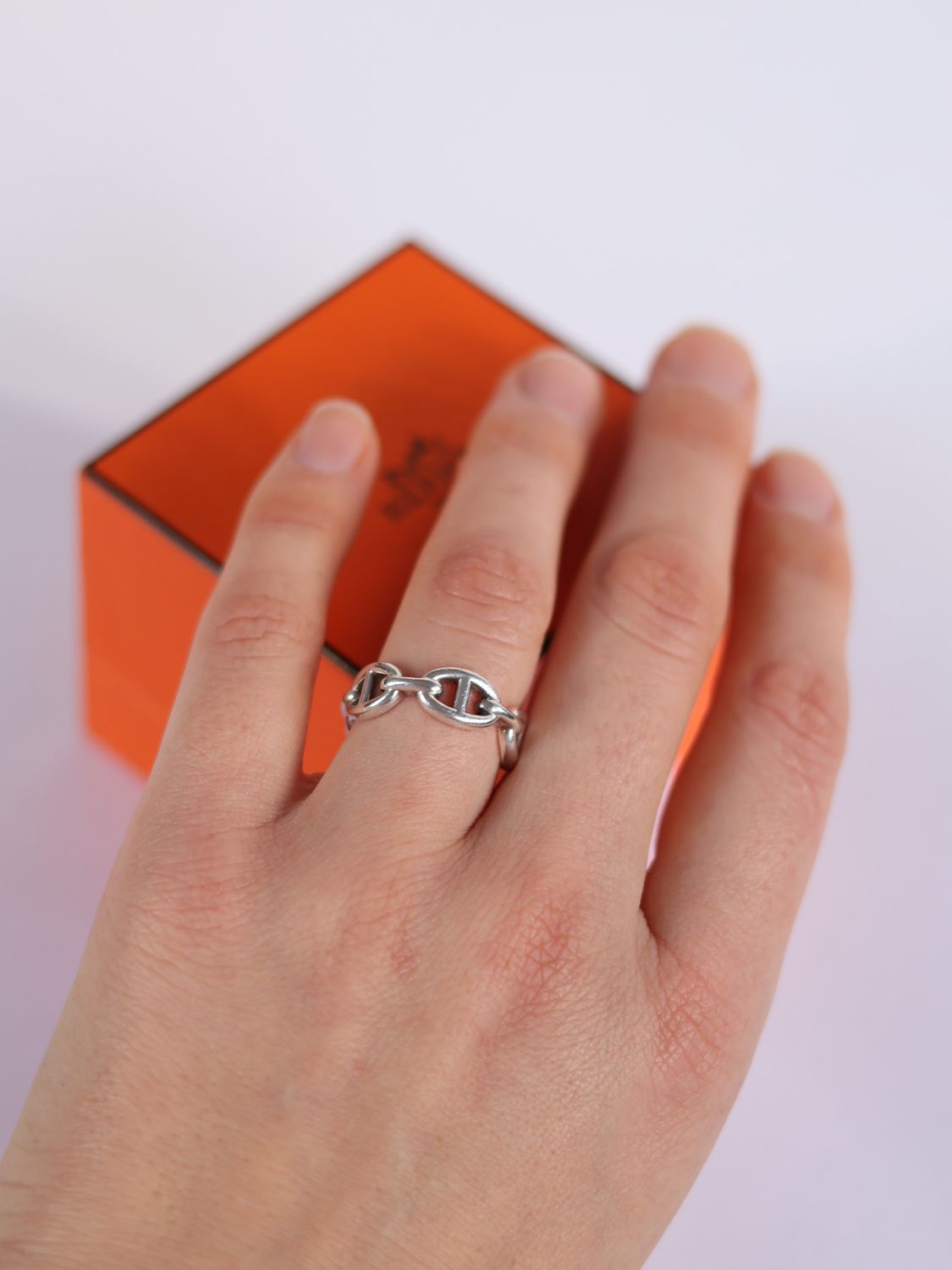 HERMÈS ANCHOR CHAIN RING