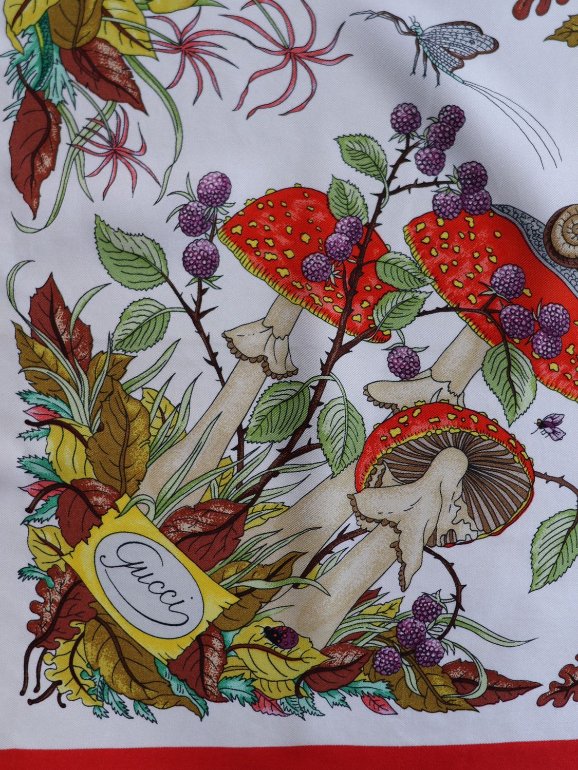 GUCCI FLORA AUTUMN SILK SCARF