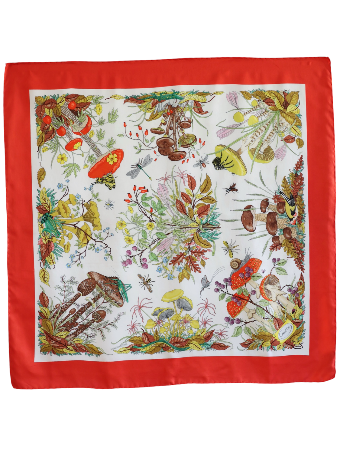 GUCCI FLORA AUTUMN SILK SCARF