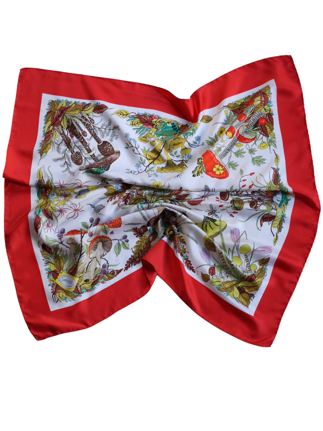 GUCCI FLORA AUTUMN SILK SCARF