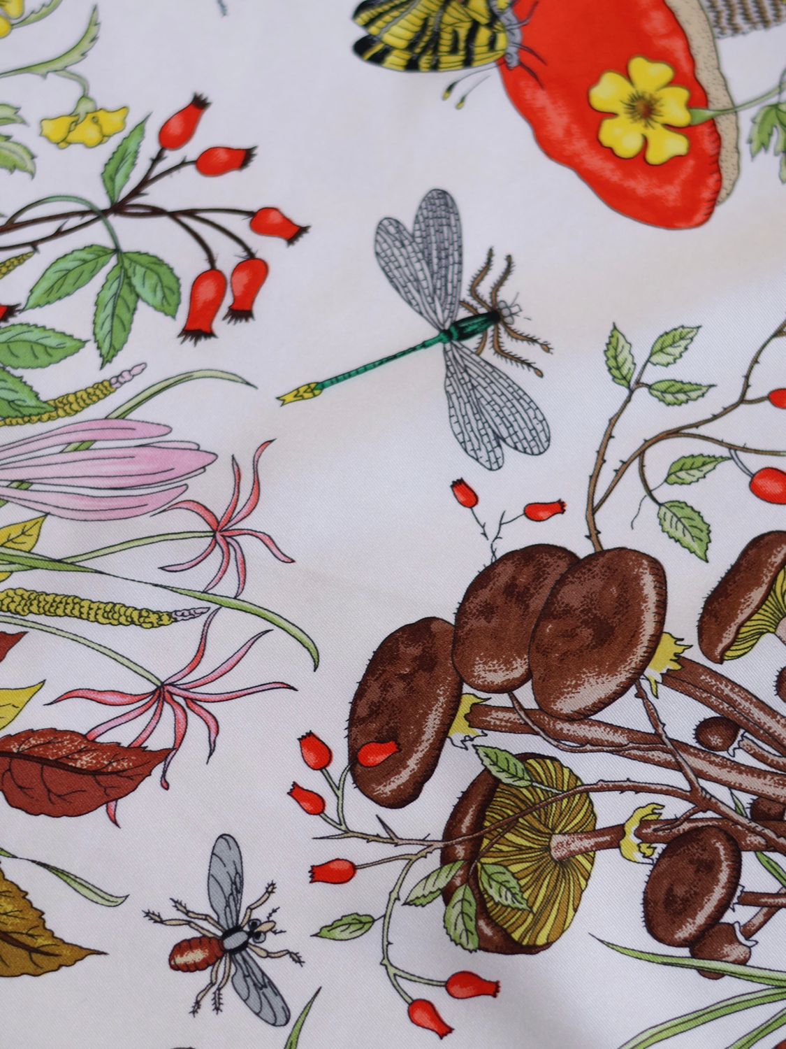 GUCCI FLORA AUTUMN SILK SCARF