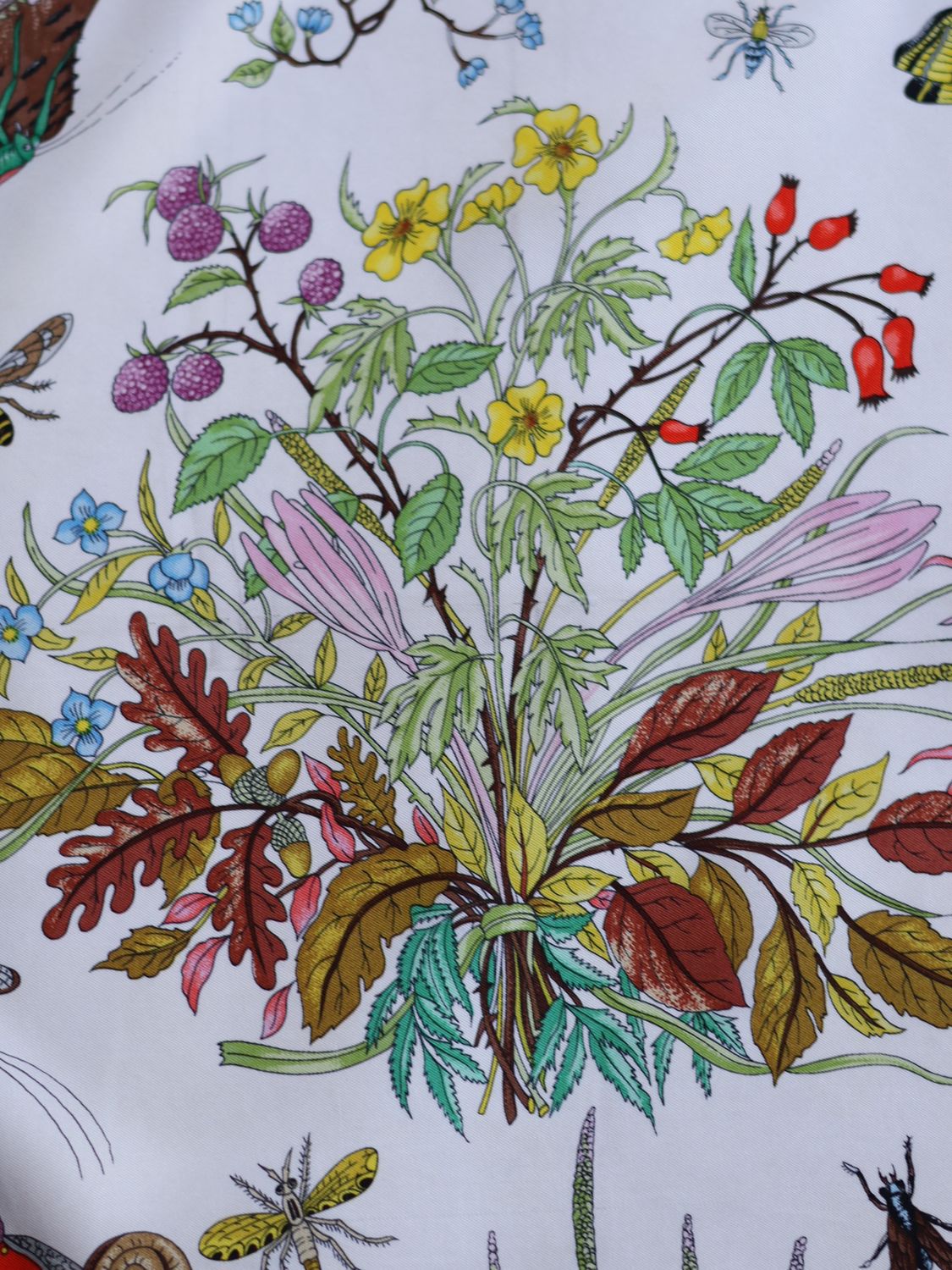 GUCCI FLORA AUTUMN SILK SCARF