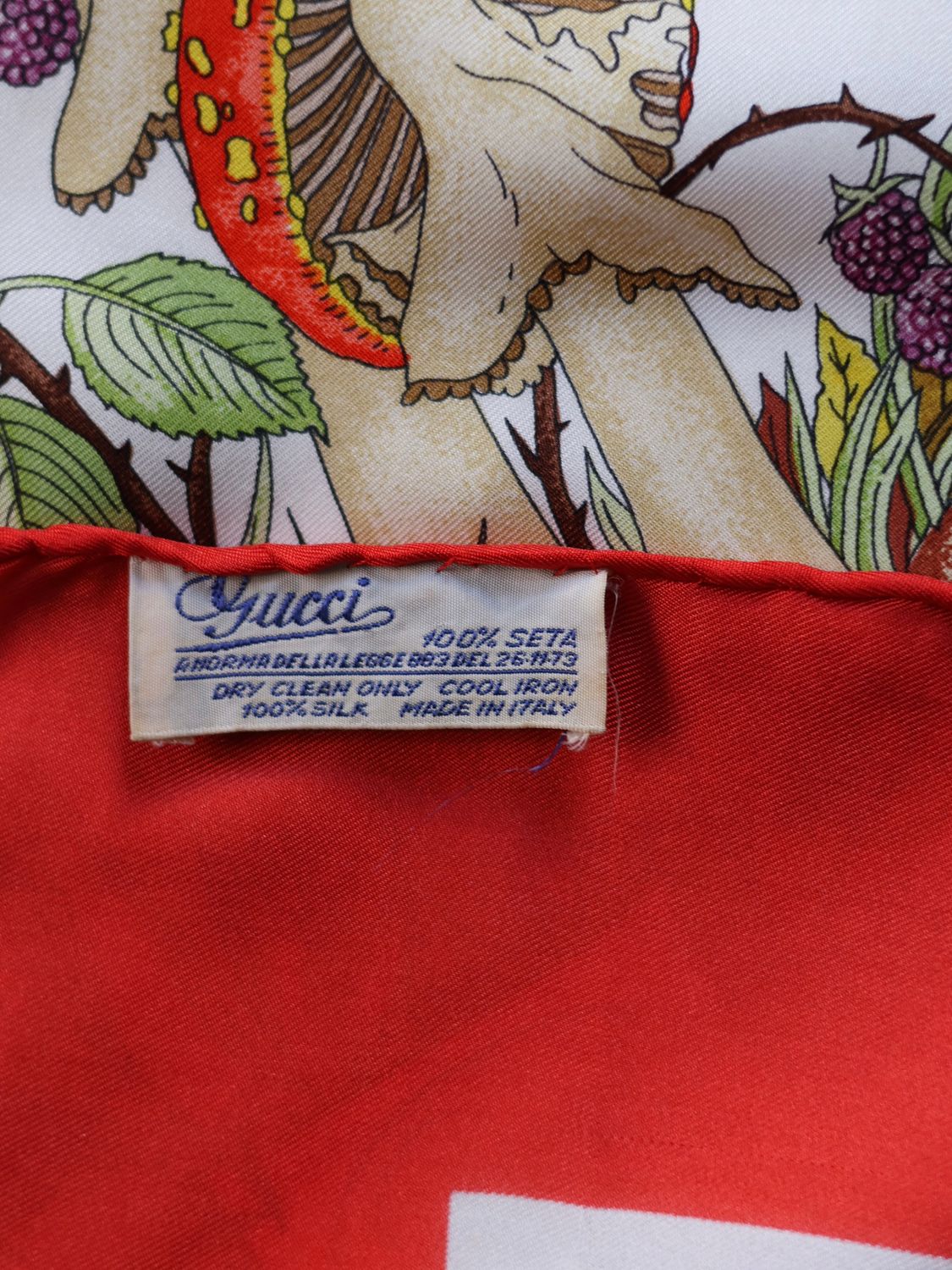 GUCCI FLORA AUTUMN SILK SCARF