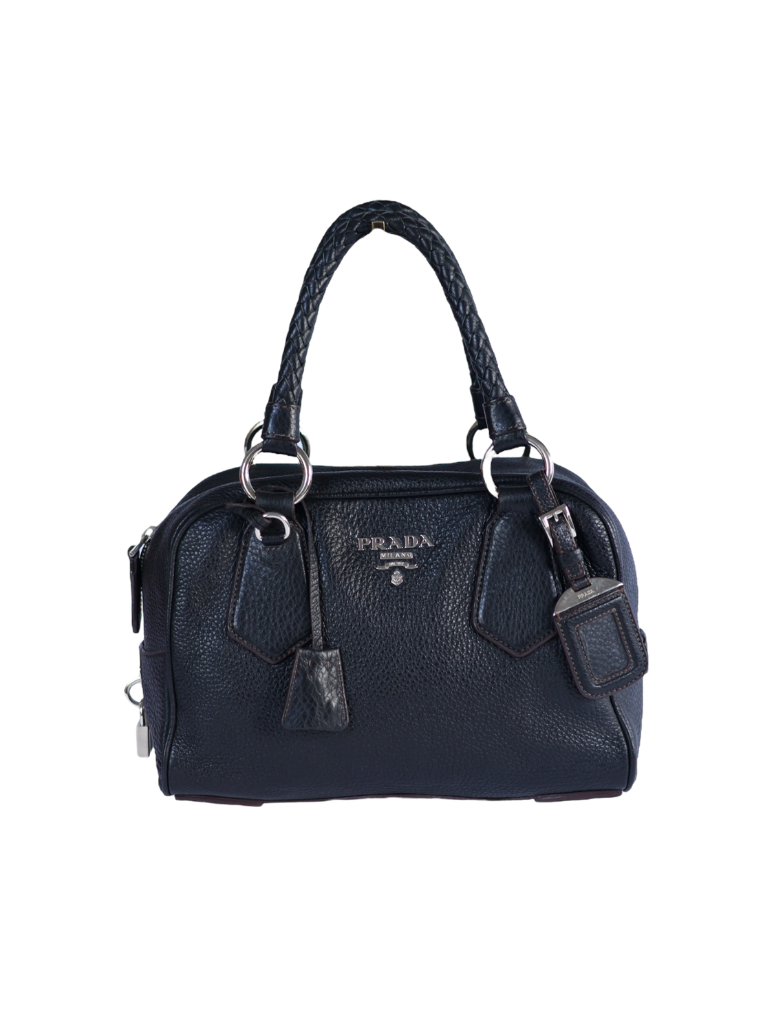 PRADA Hand Bag – Timeless Navy Elegance