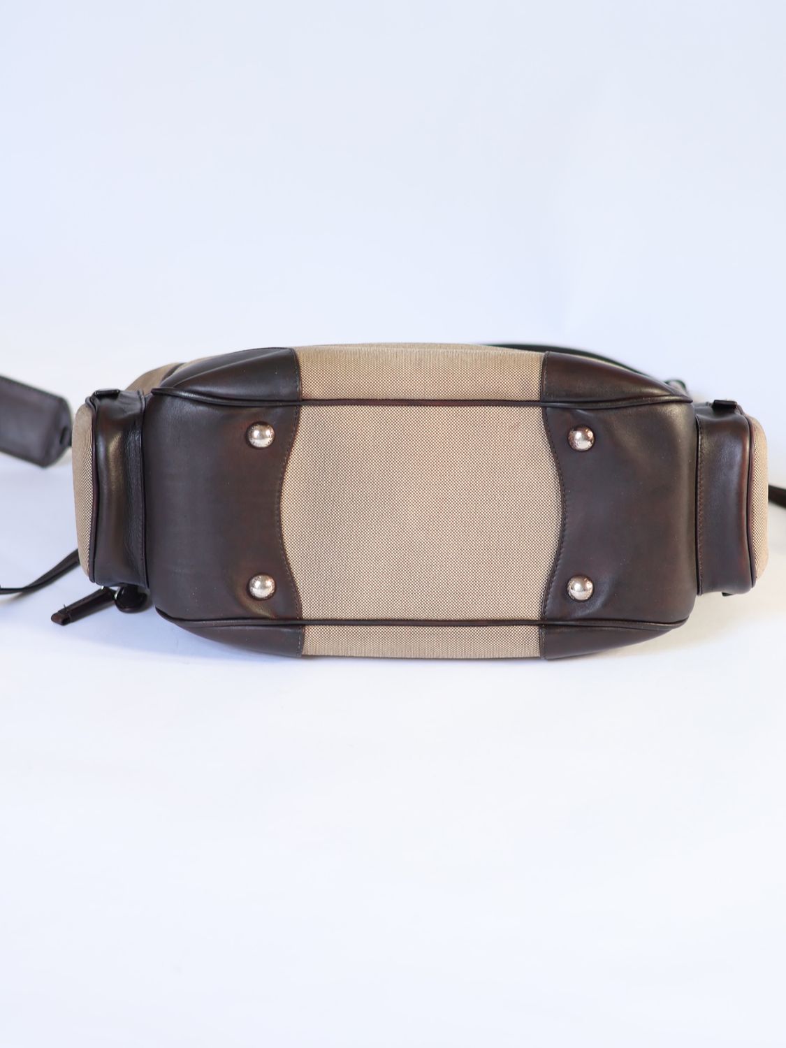 PRADA CANVAS SHOULDER BAG