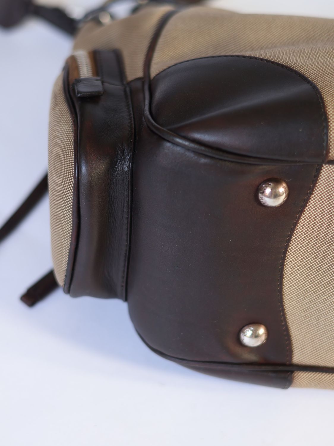 PRADA CANVAS SHOULDER BAG