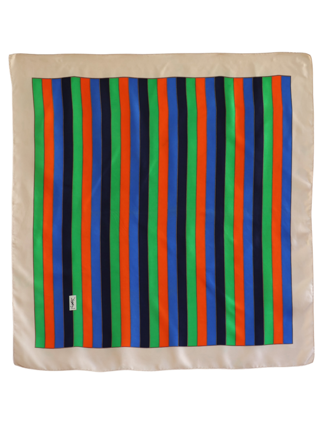 YSL STRIPE SILK SCARF