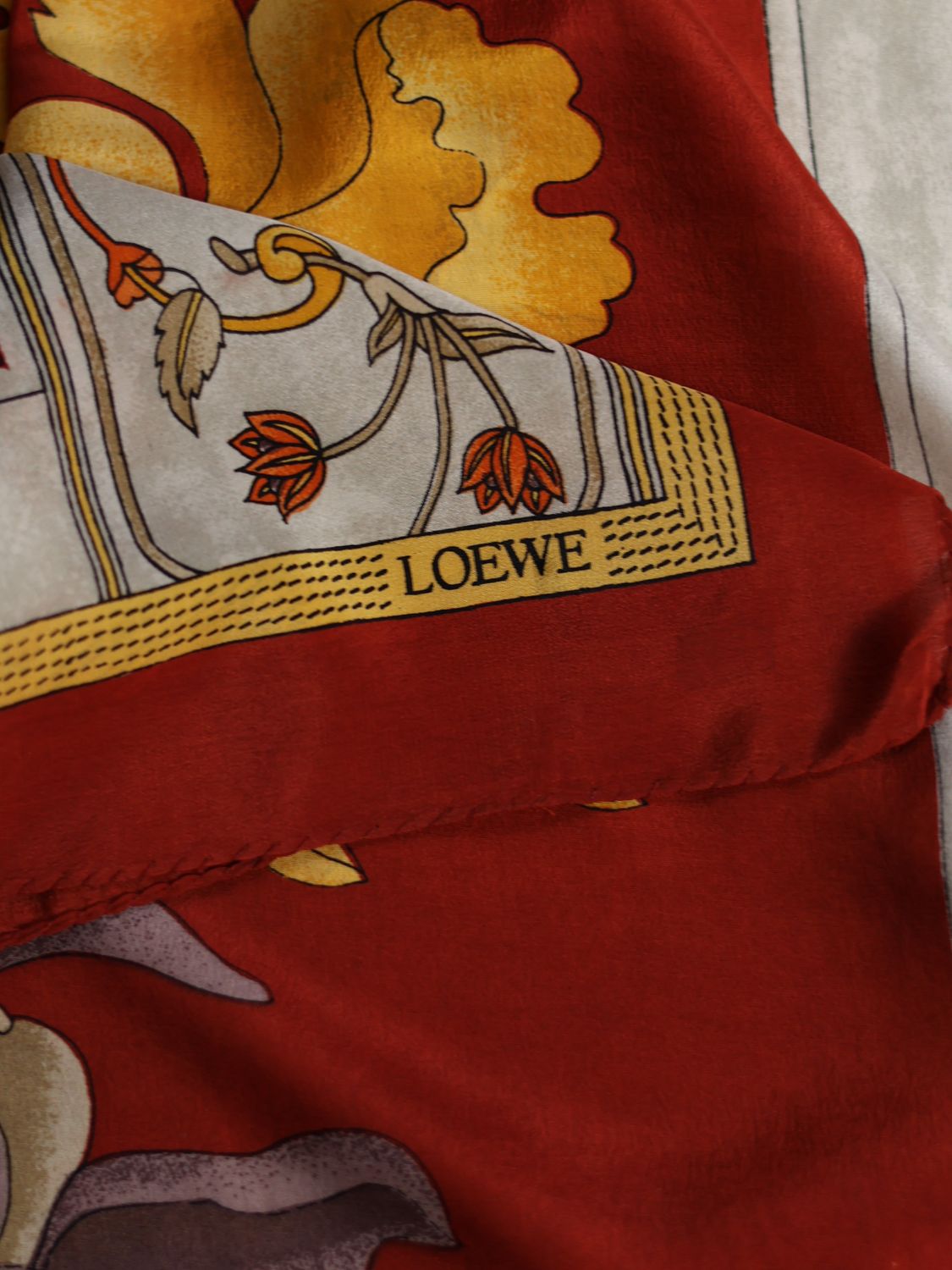 Loewe Autumn Silk Scarf