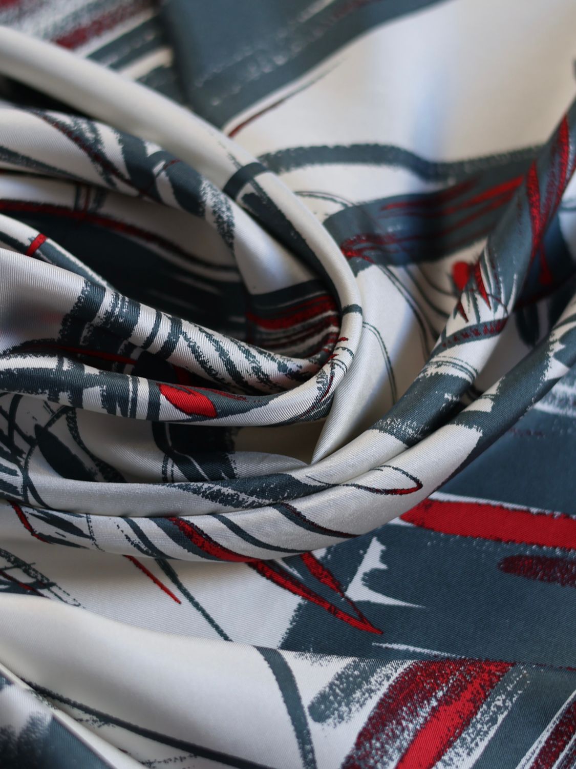 BALENCIAGA ABSTRACT SILK SCARF