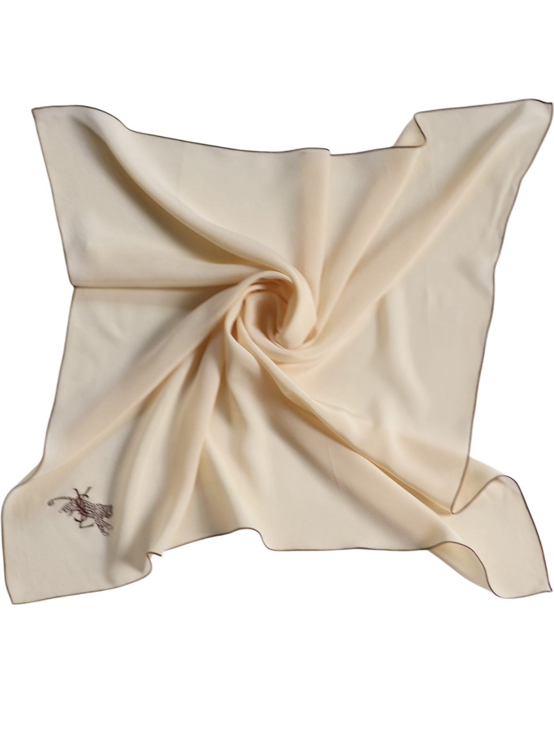 YSL Ivory Silk Scarf