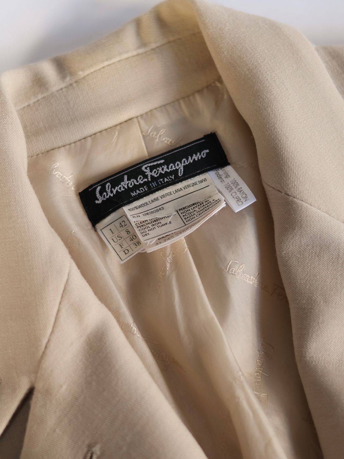 Ferragamo Beige Blazer