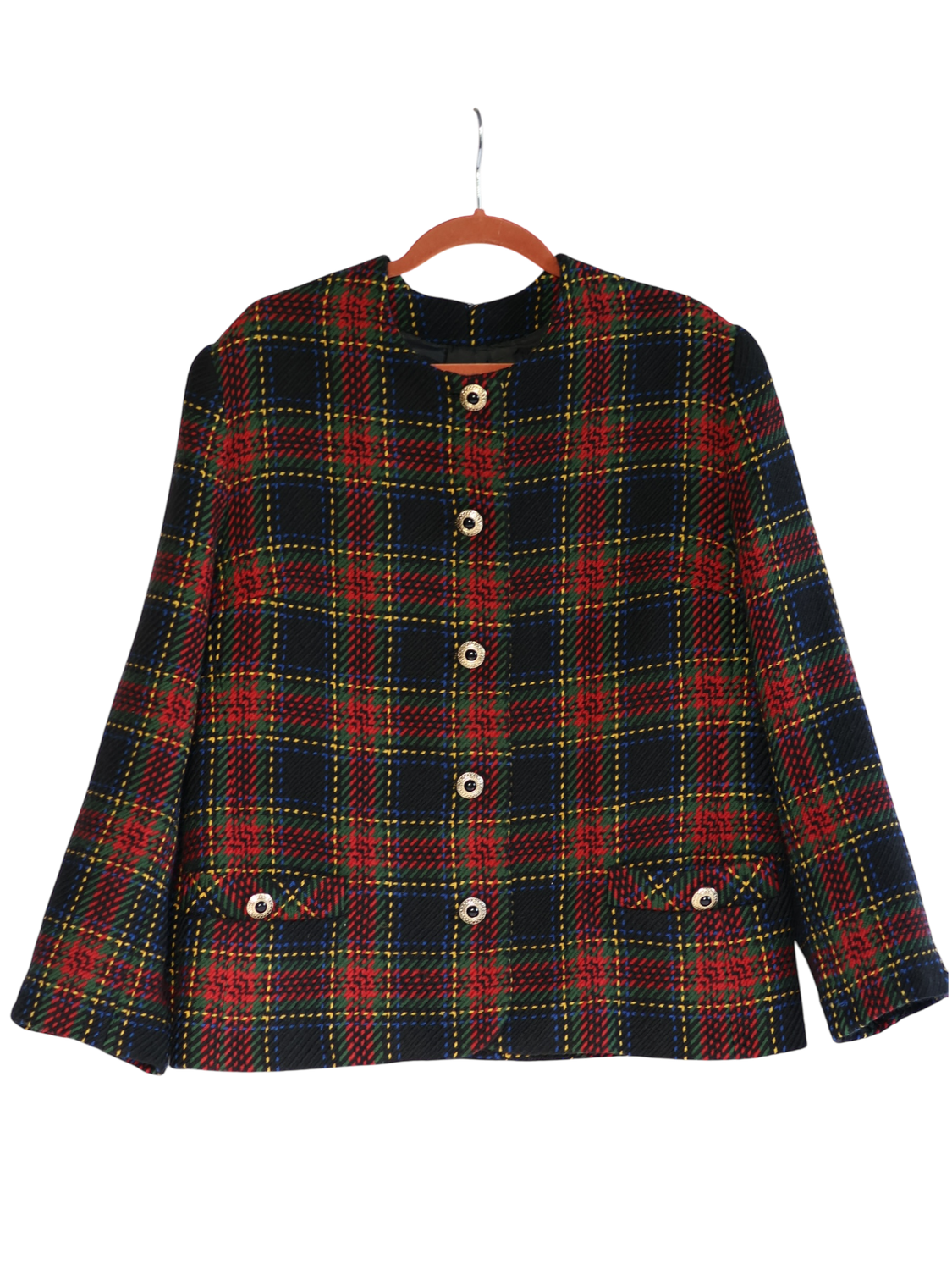 Vintage Plaid Blazer