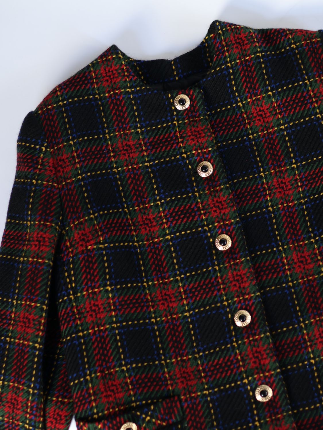 Vintage Plaid Blazer