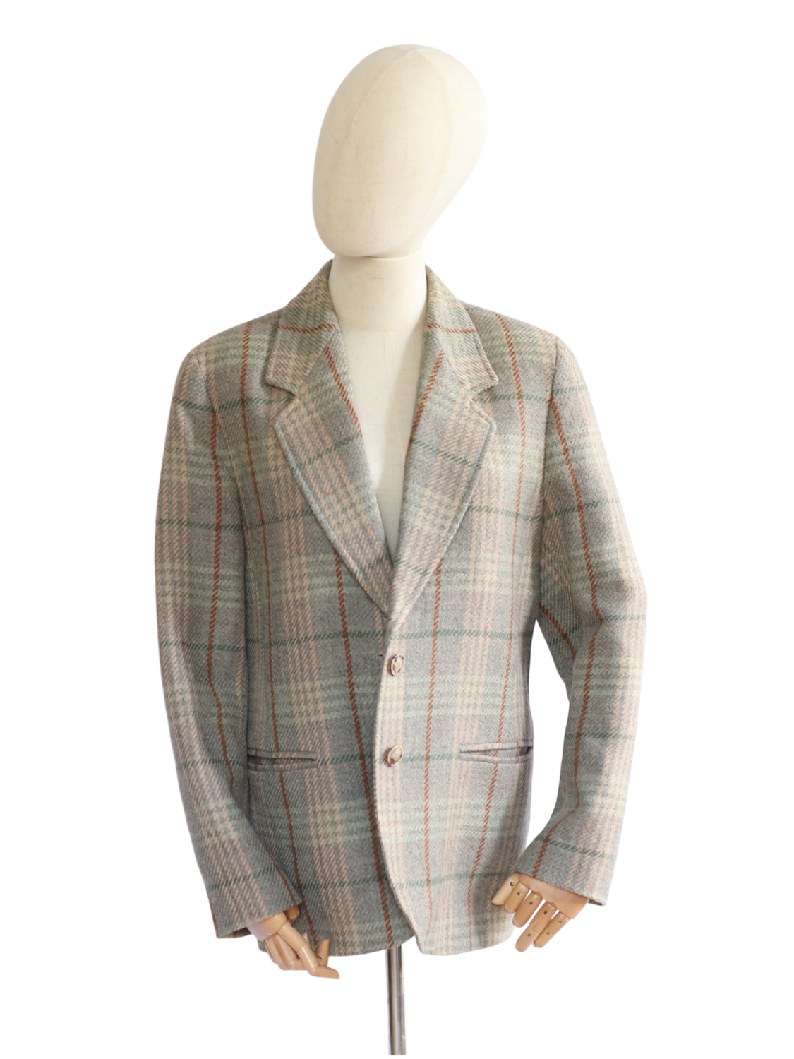 Vintage Checked Blazer