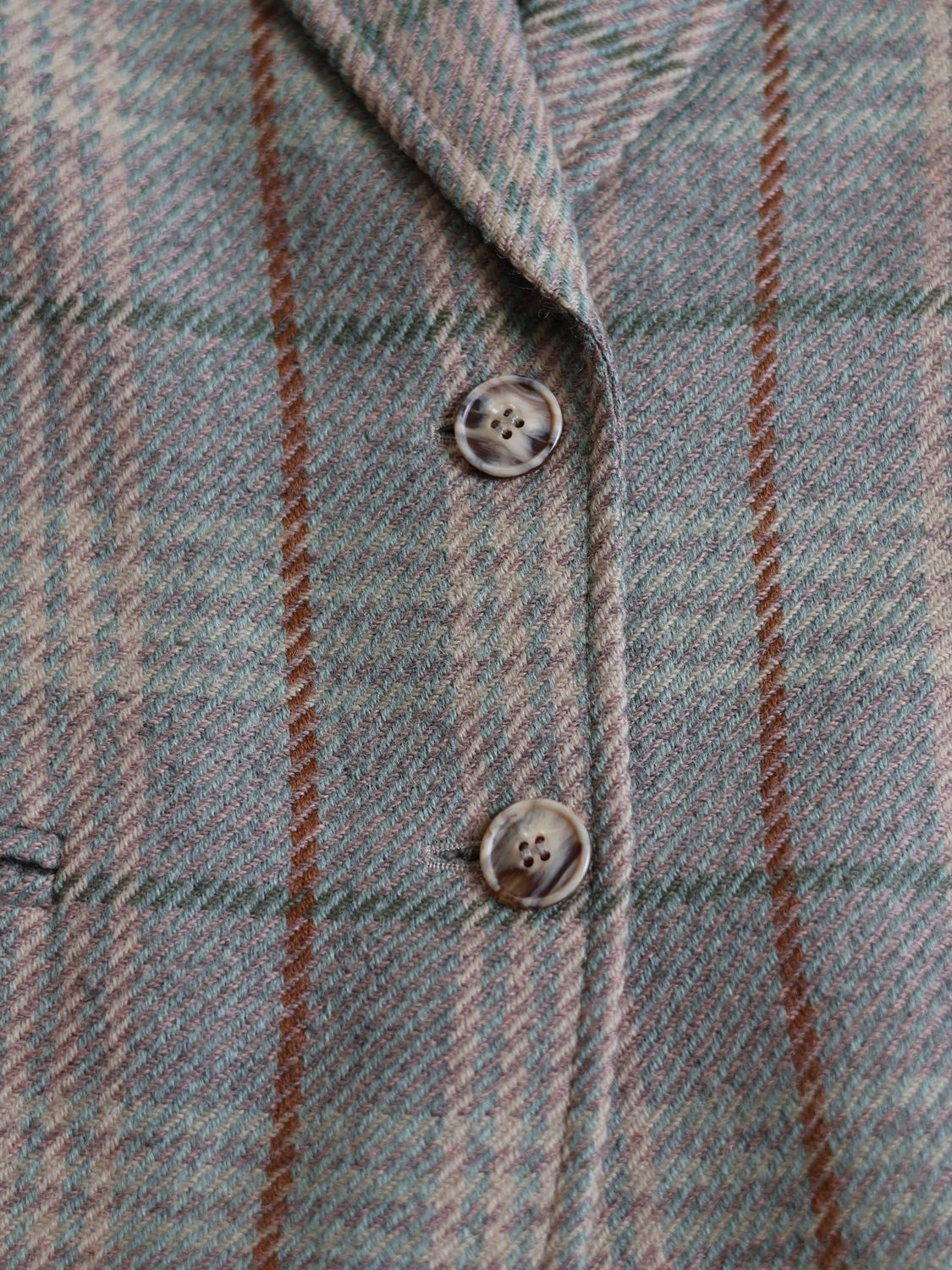 Vintage Checked Blazer