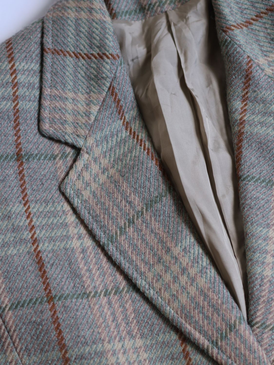 Vintage Checked Blazer