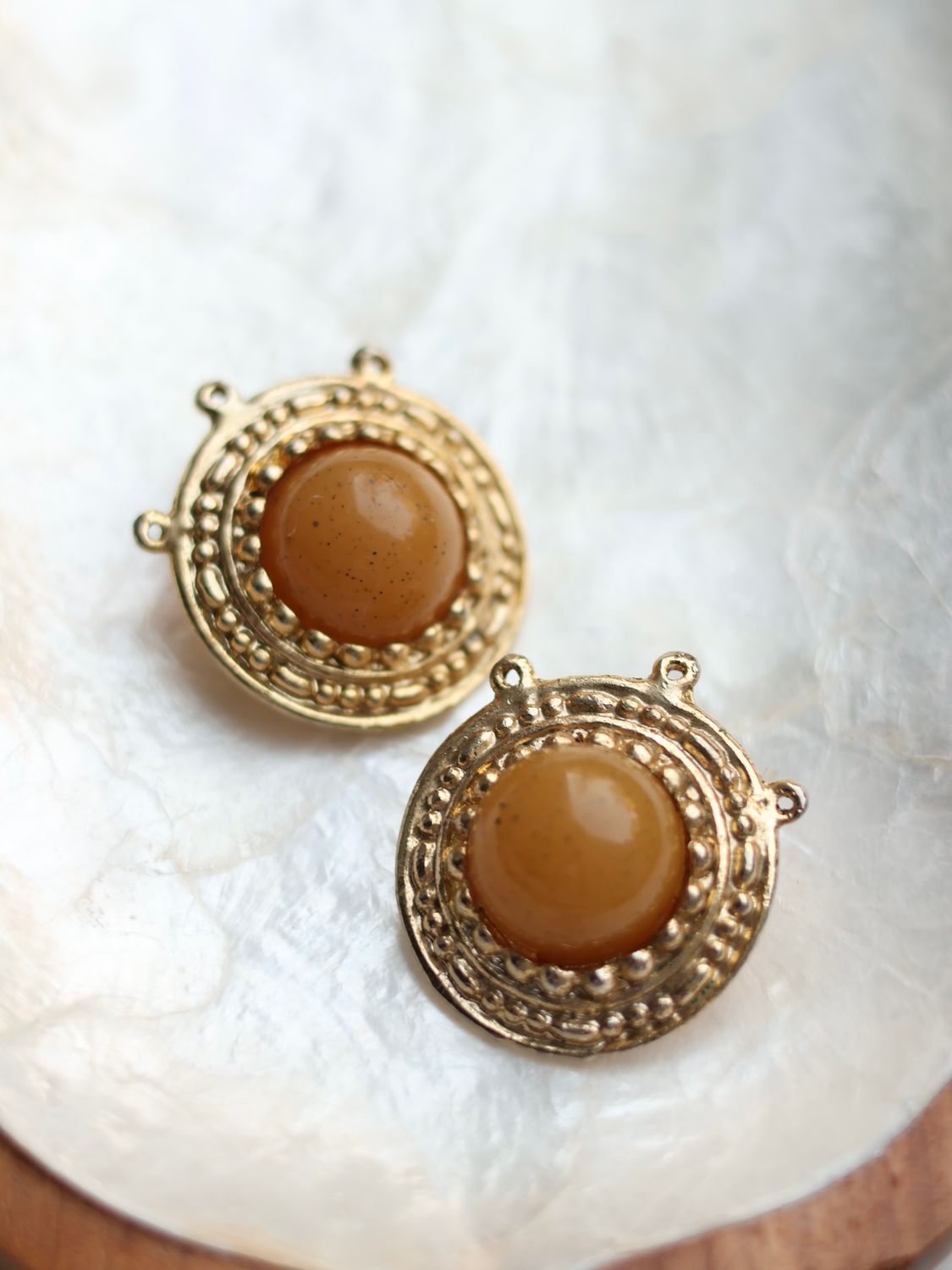 Amber-Toned Earrings