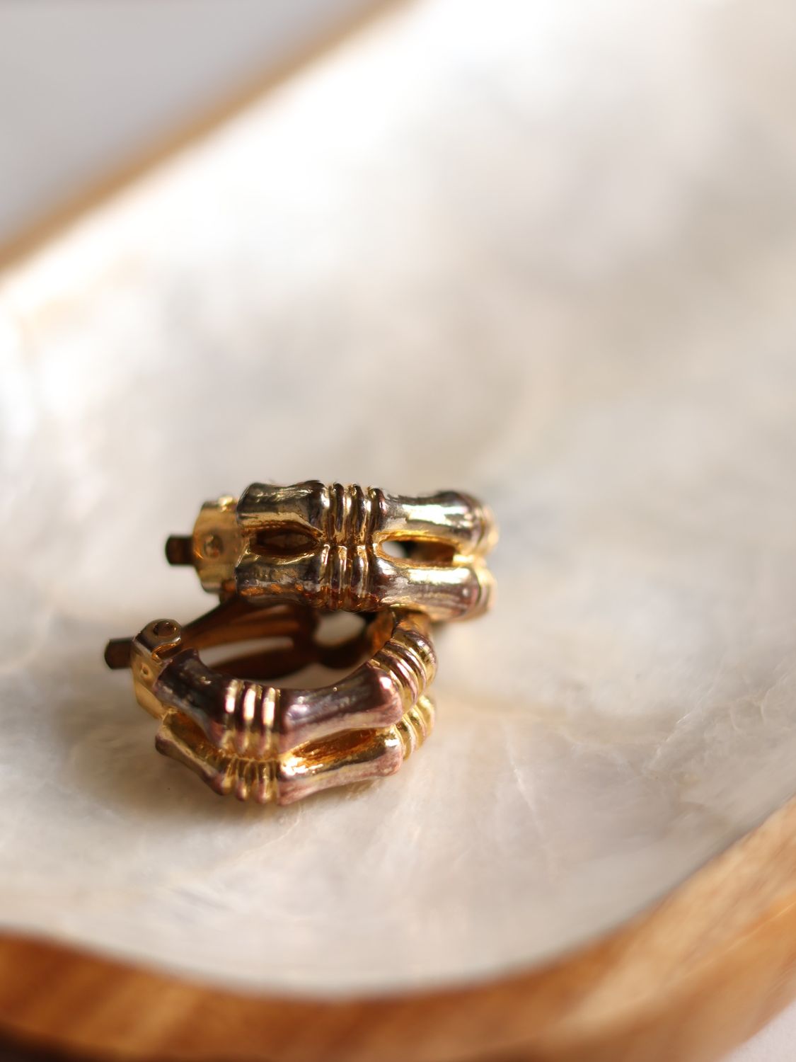 Bamboo-Style Earrings