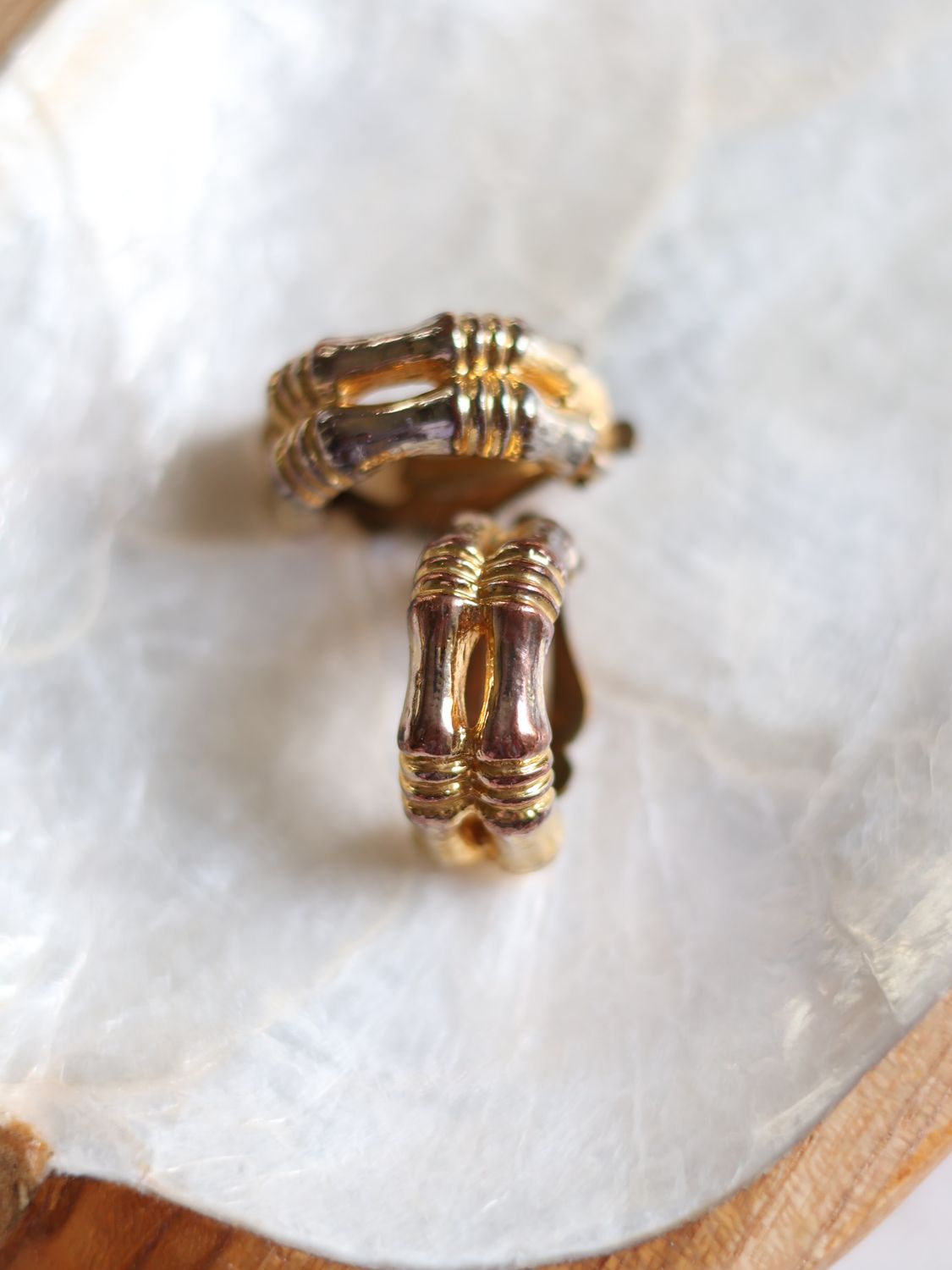 Bamboo-Style Earrings