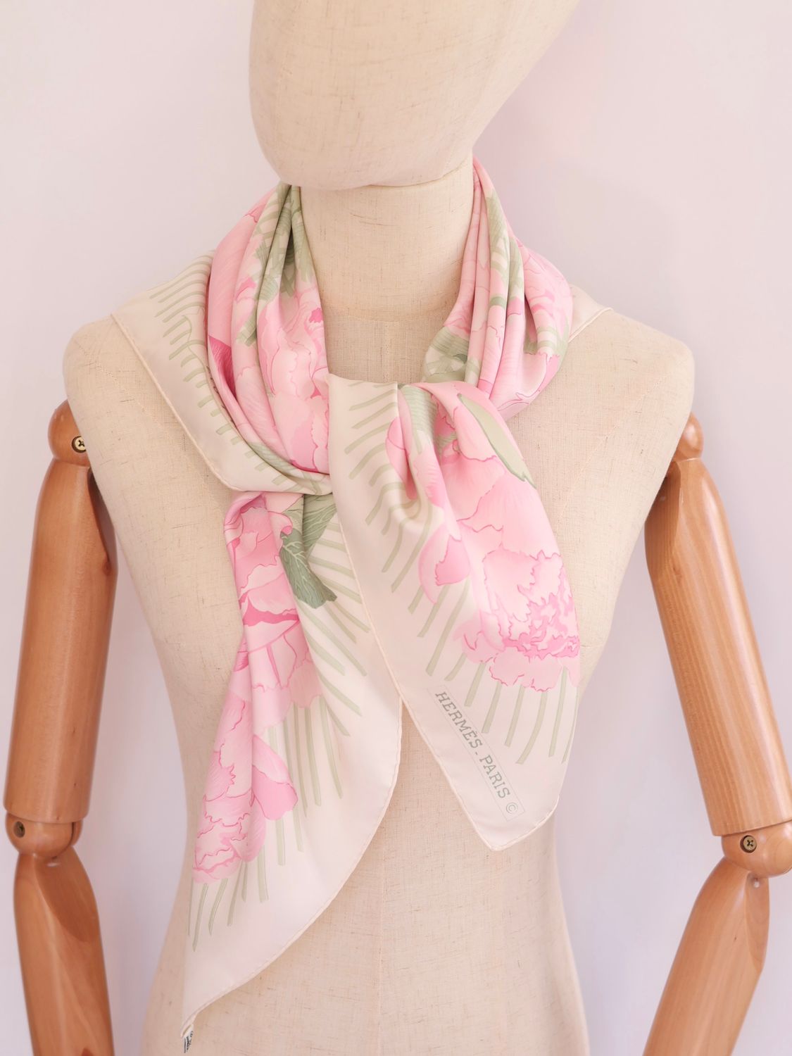 Les Pivoines Silk Scarf