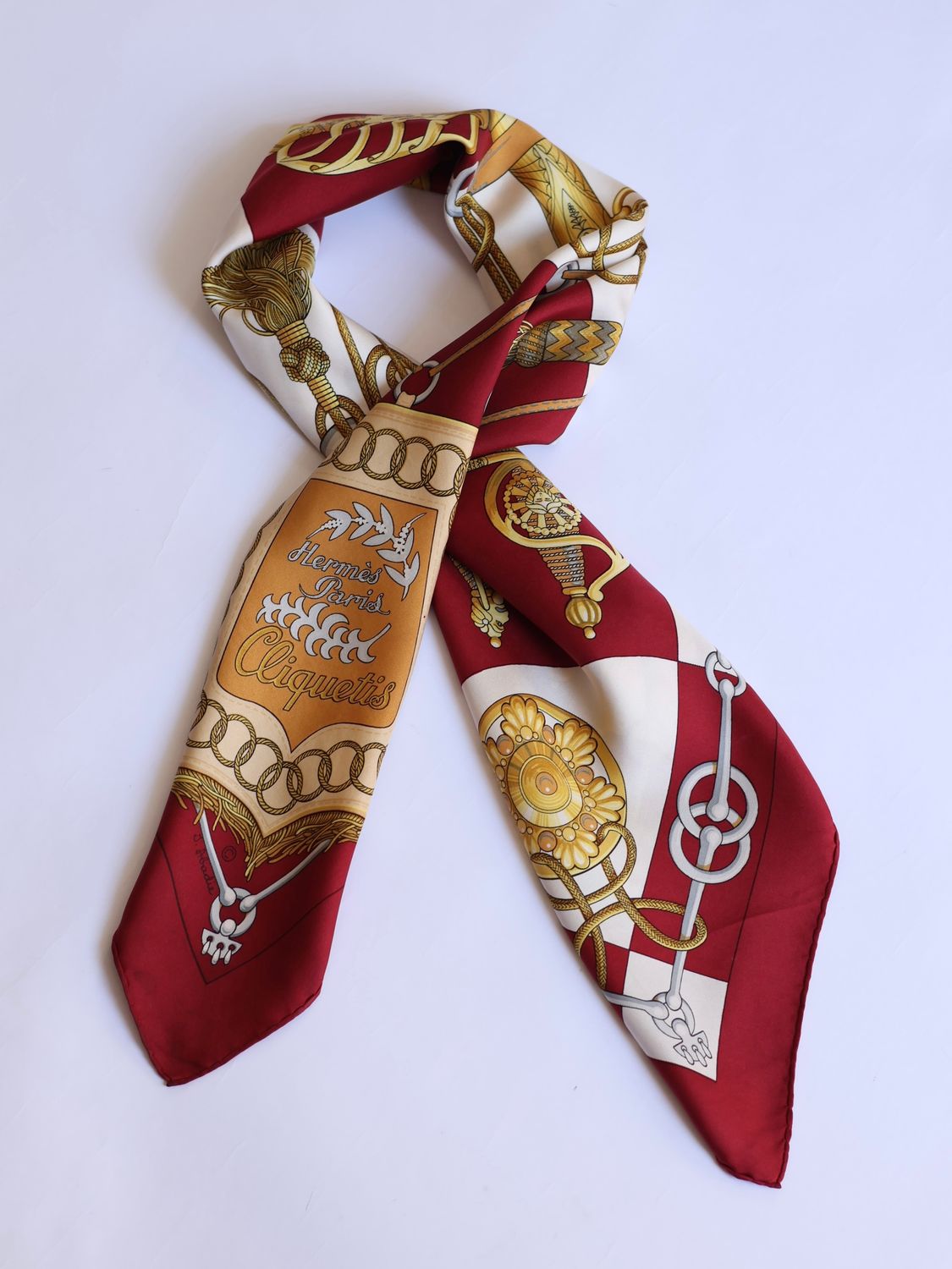 Hermès Cliquetis Silk Scarf