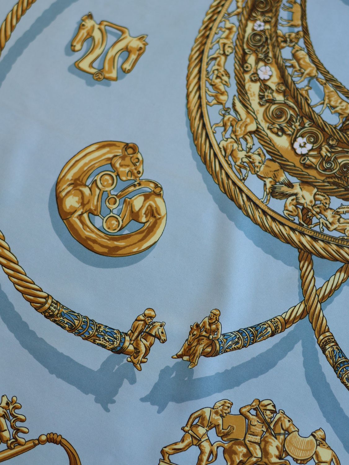 Hermès Les Cavaliers d'Or Silk Scarf