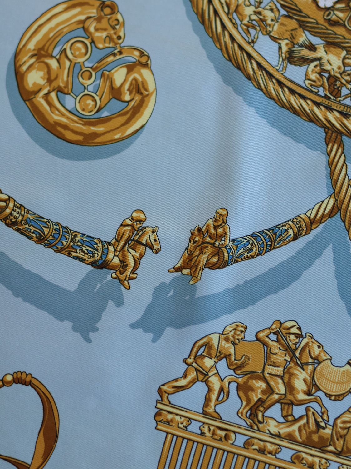 Hermès Les Cavaliers d'Or Silk Scarf