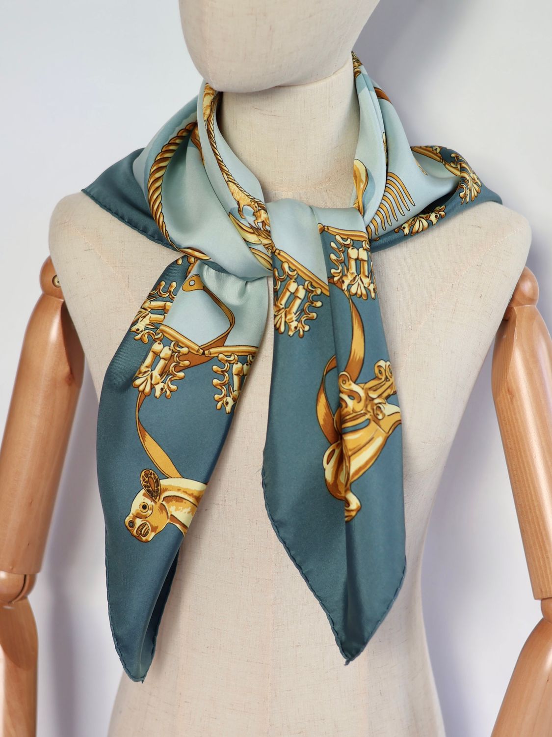 Hermès Les Cavaliers d'Or Silk Scarf