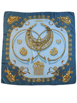 Hermès Les Cavaliers d&#39;Or Silk Scarf