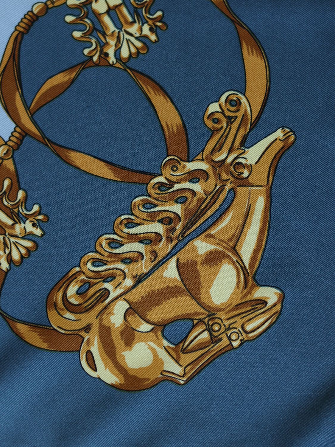 Hermès Les Cavaliers d'Or Silk Scarf