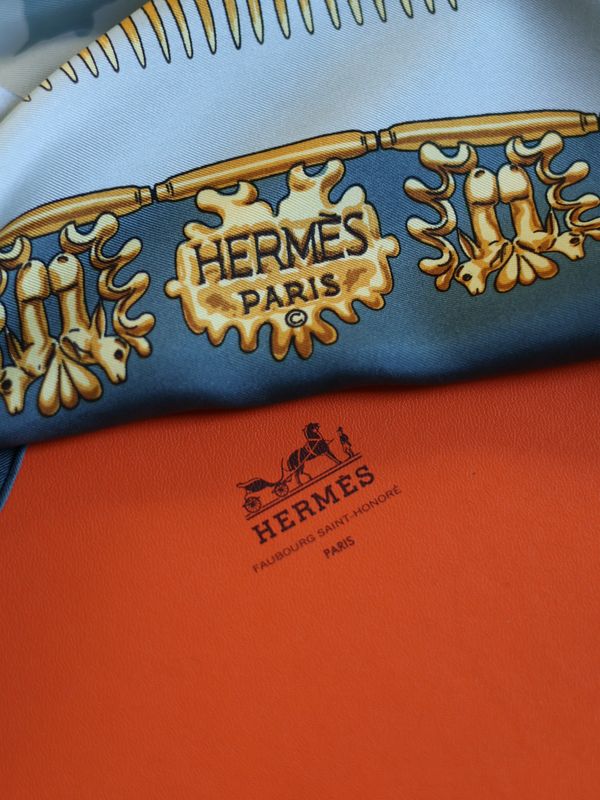 Hermès Les Cavaliers d'Or Silk Scarf