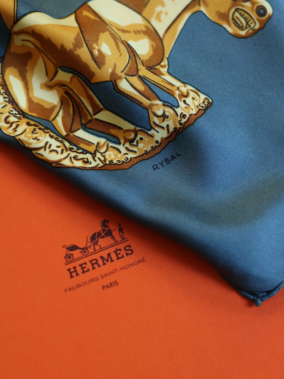 Hermès Les Cavaliers d'Or Silk Scarf
