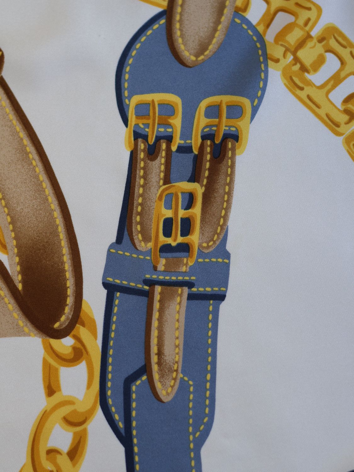 Celine Belts &amp; Chains Silk Scarf