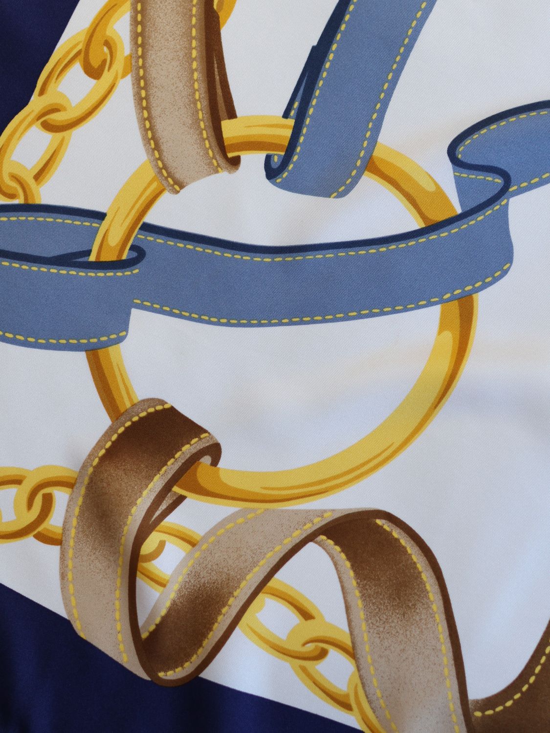 Celine Belts &amp; Chains Silk Scarf