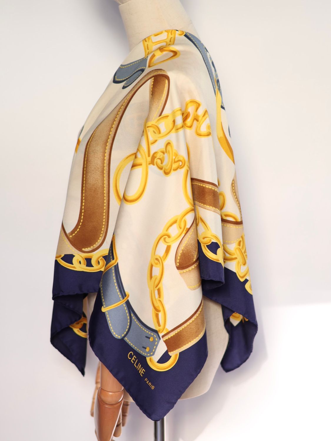 Celine Belts &amp; Chains Silk Scarf